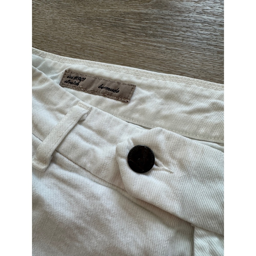 Citizens of Humanity White Bermuda Stretch Denim Shorts Size 28 Style 902-133 - Picture 2 of 10
